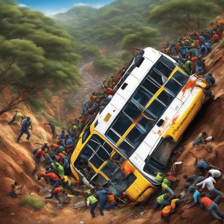 Bus accident in South Africa leaves at least 45 people dead after plunging into ravine