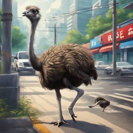 Ostrich Captured After Escaping Zoo in Korea, Evading Traffic for an Hour