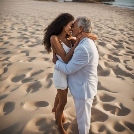 21-Year-Old Aoki Lee Simmons and Restaurateur Vittorio Assaf, 64, Show PDA on the Beach as They Debut Romance