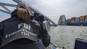 Baltimore Bridge Collapse FBI Search 02