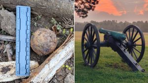 Civil War era cannonball discovered