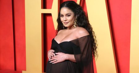 Pregnant Vanessa Hudgens Baby Bump Album Before Welcoming 1st Child With Husband Cole Tucker 03