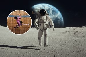 astronaut running walls