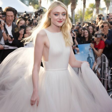 At the 'Ripley' Premiere in Los Angeles, Dakota Fanning Stuns in Elegant White Dress