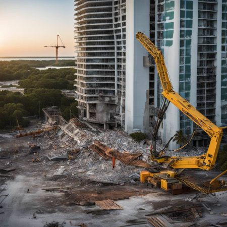 Florida high-rise crane section collapse results in 1 fatality, 2 injuries