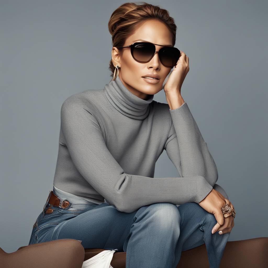 Jennifer Lopez Adds Style to Worn-Out Baggy Jeans with a Chic ...