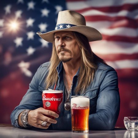 Kid Rock Seen Holding a Drink and Donning a Budweiser Hat Seemingly Confused on Fox News When Asked About It