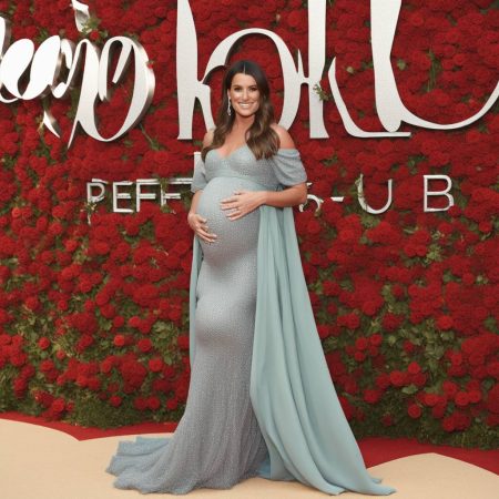 Lea Michele Flaunts Her Stylish Maternity Look on the Red Carpet