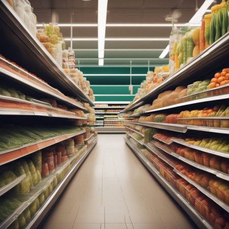 Supermarket shelves empty due to supply chain problems