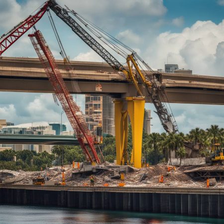 Worker killed and 2 hospitalized after Florida construction crane segment collapses onto downtown bridge