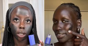 Influencers React to Makeup Brand Youthforias Darkest Foundation Shade Tar in a Bottle feature