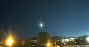 Meteor view from West Kelowna doorbell camera